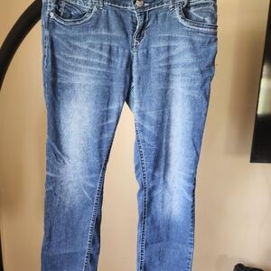 No Boundaries Blue Straight Leg Jeans